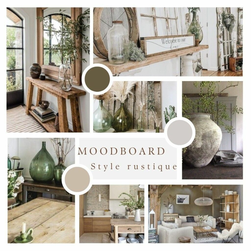 Suivre les rénovations - moodboard Style capagne